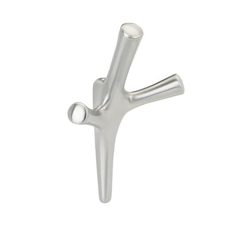 Amerock Kodiak Contemporary Triple Prong Satin Nickel Wall Hook HBX37016G10